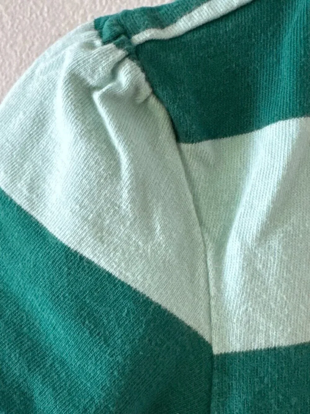 Hanna Andersson Twirl Power Dress Size 5 110 Seafoam Stripe Cotton